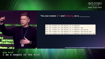 [Disobey 2023] I am a weapon of the mind - Pyry Åvist