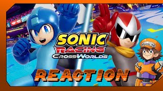 Mega Man In Sonic Racing Crossworlds Reaction