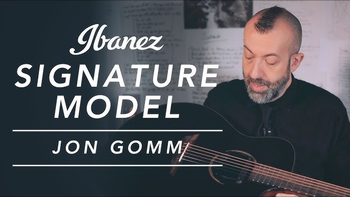 Ibanez Jon Gomm Signature JGM5 Acoustic Black Satin - Willcutt Guitars