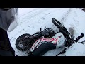 Зимняя езда на эндуро GEON X-Road 250 | Зимние покатушки по снегу | Snow enduro riding