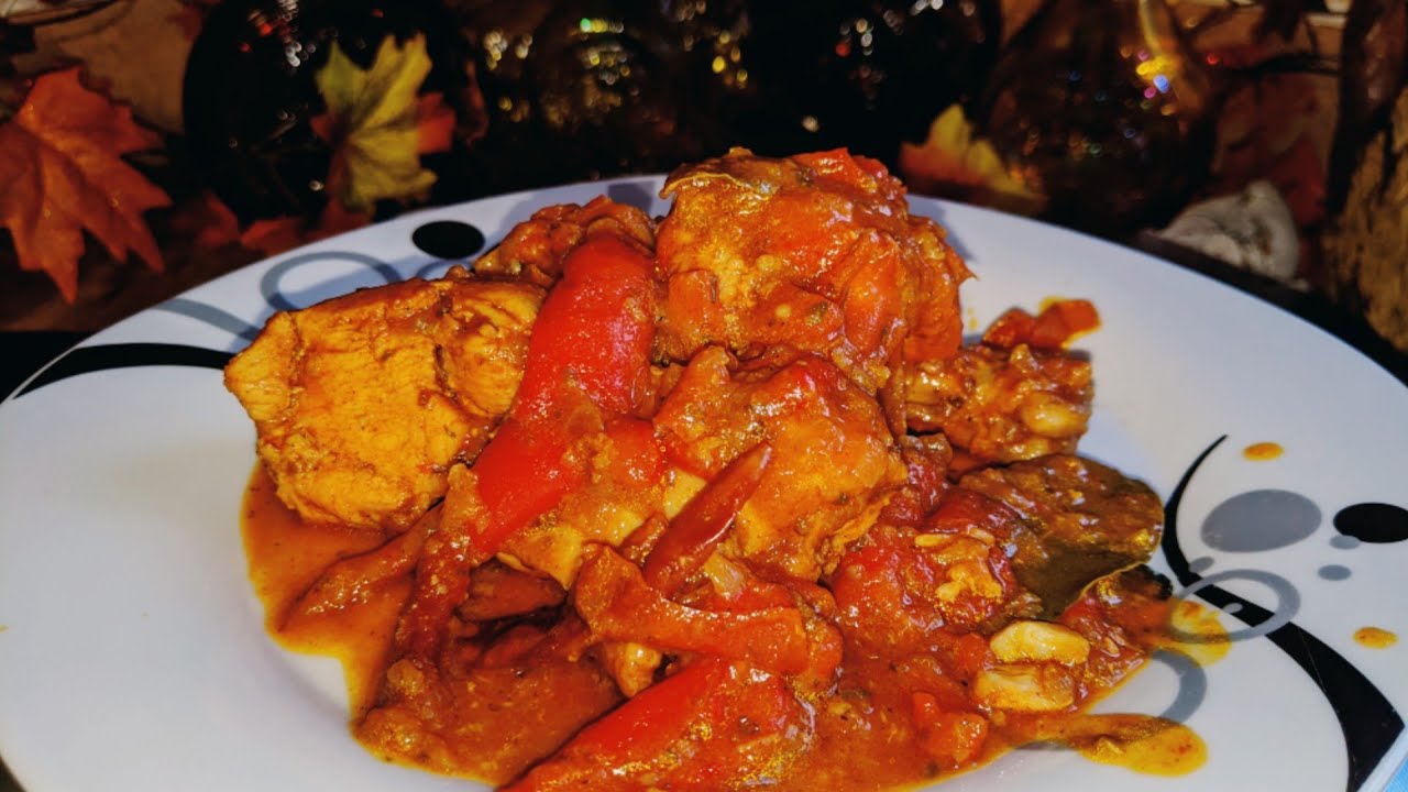 Garlic red pepper chicken recipe - YouTube