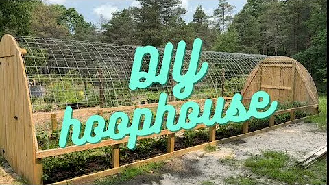 DIY Hoop House/High Tunnel at Off Grid Homestead.