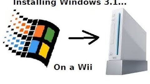 Installing Windows 3.1 on a Wii