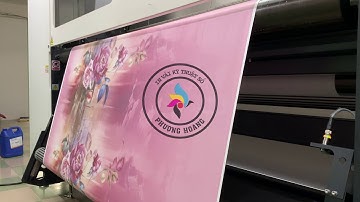 in vải áo dài bằng công nghệ in chuyển nhiệt