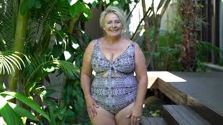 Leopard Cezanne One Piece plus size swimwear. Sequins and Sand.