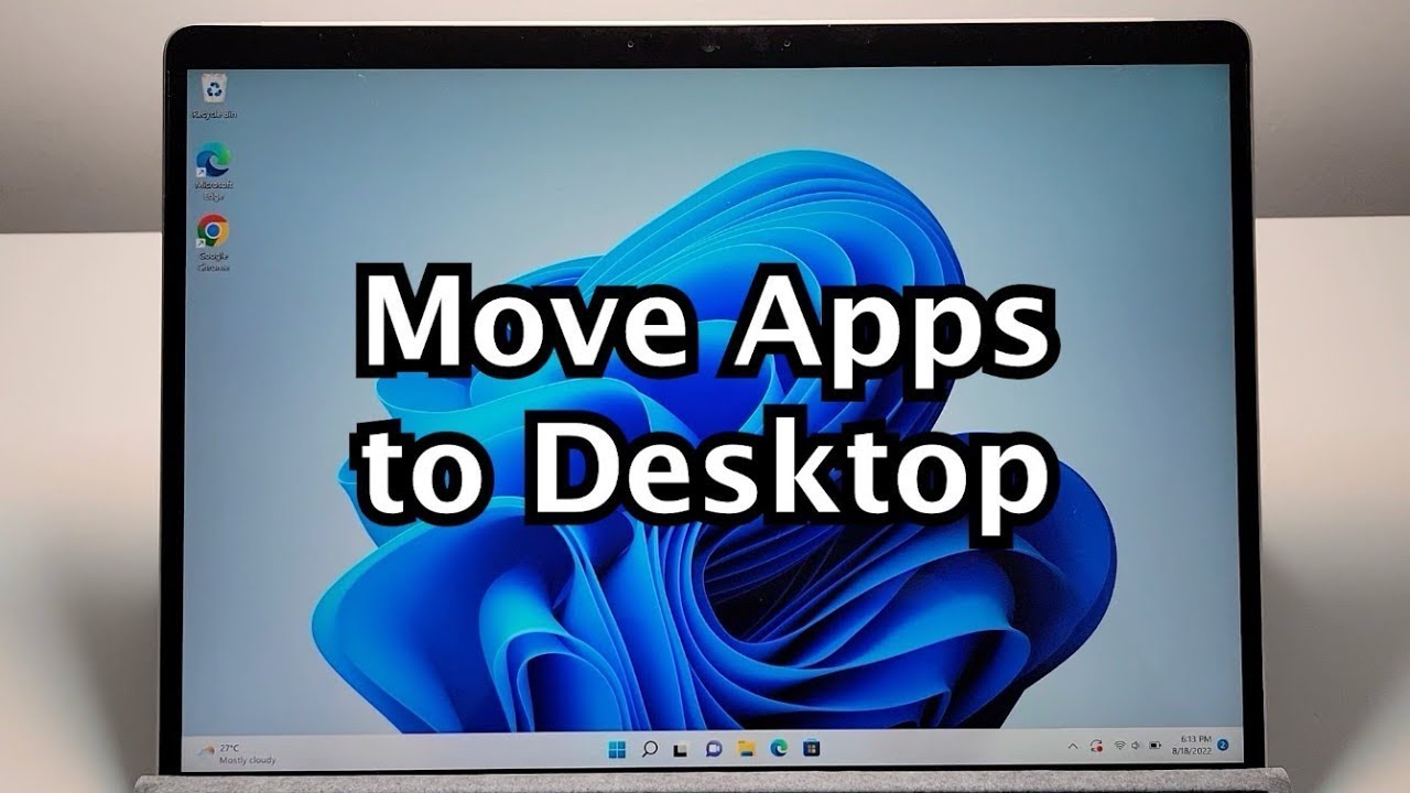 How to Put Apps on Desktop on Windows 11 or 10 PC - YouTube