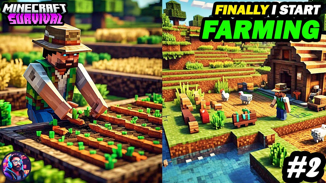 FINALLY I START FARMING AND FOUND SECRET CAVE 🔥 MINECRAFT HINDI ...