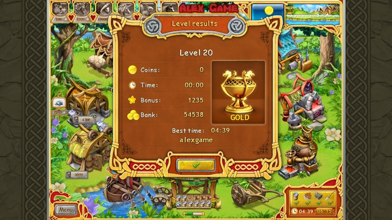 Farm Frenzy Viking Heroes Standart Level 20 GOLD Веселая ферма Викинги Стандарт Уровень 20 Золото