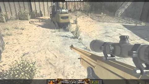 Nice Trick Shot - Mw3 - Dome - Throwing Knife