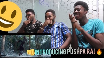 Introducing Pushpa Raj|Allu Arjun|Pushpa|Rashmika|Fahadh Faasil|DSP|Sukumar|REACTION VIDEO|AFRICANS