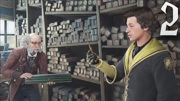 Hogwarts Legacy Playthrough Part 2 - First Classes, Getting Our Own Wand, and Trouble in Hogsmeade!