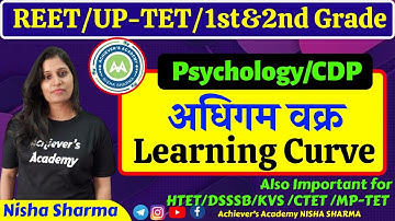 || Learning Curve || (अधिगम वक्र) CDP topic by Nisha Sharma.S shaped learning curve.cdp by Nisha mam