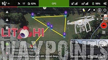 LITCHI APP for DJI PHANTOM 3 - WAYPOINTS