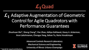 L1Quad: L1 Adaptive Augmentation of Geometric Control for Agile Quadrotors