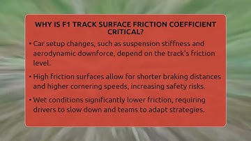 Why Is F1 Track Surface Friction Coefficient Critical? - Pole Position Experts