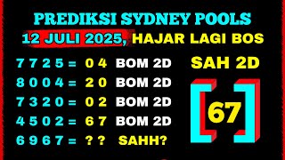 PREDIKSI SYDNEY POOLS 12 JULI 2025 | BOCORAN SYDNEY HARI INI | SDY HARI INI