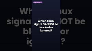 Linux Interview Question: Force Kill Signal #Shorts