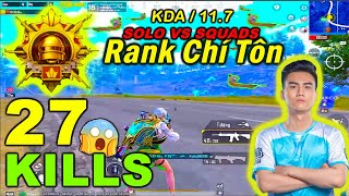 🔥27KILL: 1Vs4 cuối bo Pyn bị quây cực Kỳ Gay cấn ở Rank Chí Tôn😍