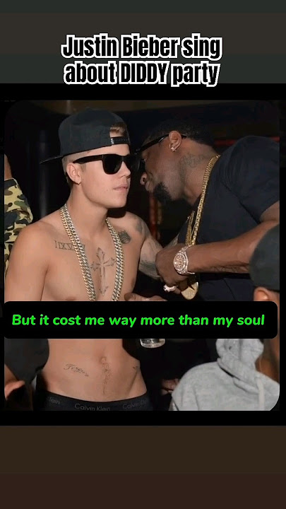 Justin Bieber at a Diddy party