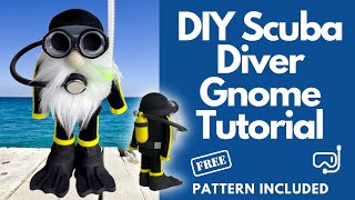 DIY Scuba Diver Gnome Tutorial/ No Sew Gnome/Easy Gnome