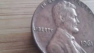 👉$ 8.500 👈 if you have this coin U.S 1961 penny value no mint mark