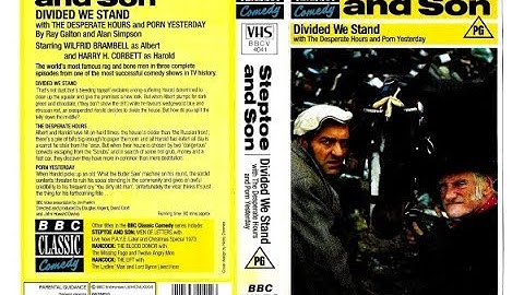 Original VHS Opening and Closing to Steptoe and Son Divided we Stand UK VHS Tape