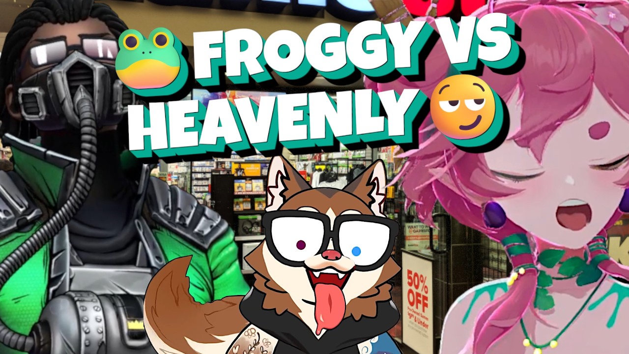 Froggy Goes to GameStop to Find Someone to Kiss?! 🐸 (How to Date ft. Papamutt & Heavenly)