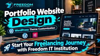 Full Portfolio Website Design | WordPress Theme Customization Masterclass 01 | Freelancing for Beginners Guide