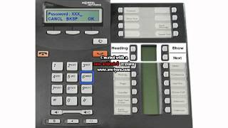 Entering a name on a BCM50 telephone