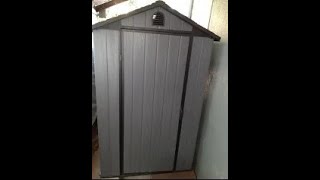 Temu Patiowell 4x8 plastic shed assembly review.