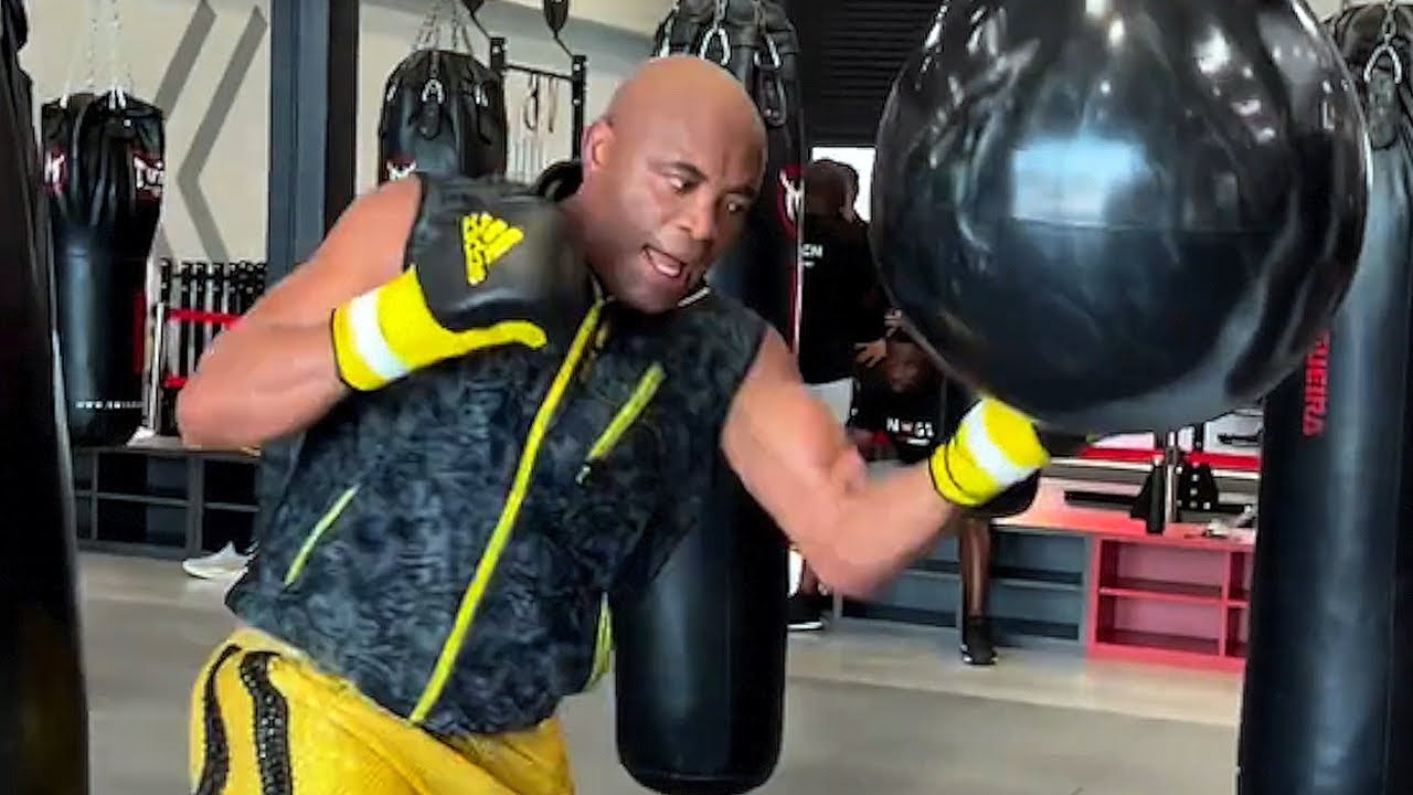 ANDERSON SILVA FIRST LOOK TRAINING FOR JAKE PAUL FIGHT