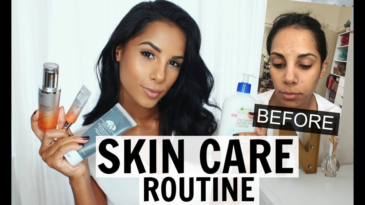 SKIN CARE ROUTINE | How I Got Rid Of My Acne Marks - YouTube