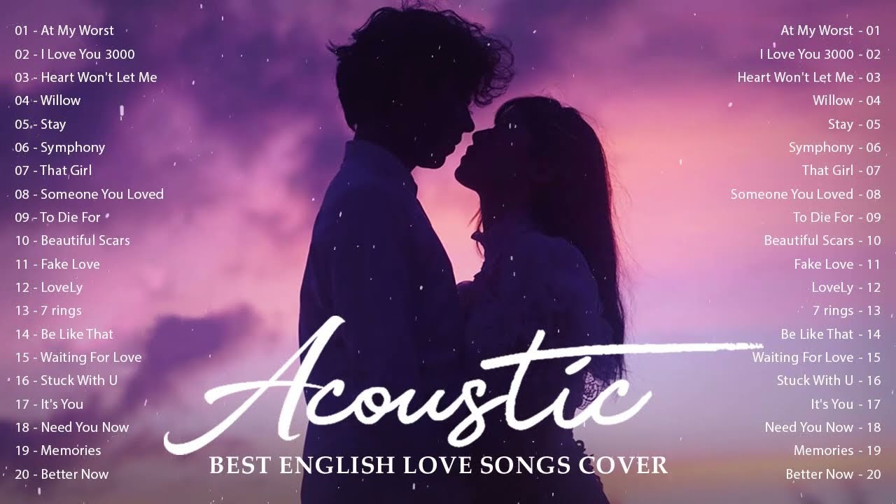 Top Hits English Acoustic Cover Love Songs Playlist 2022 Best