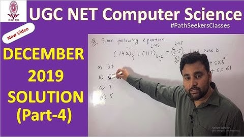 Solution Digital Electronics UGC NET December 2019 Part-4 | Scientist B
