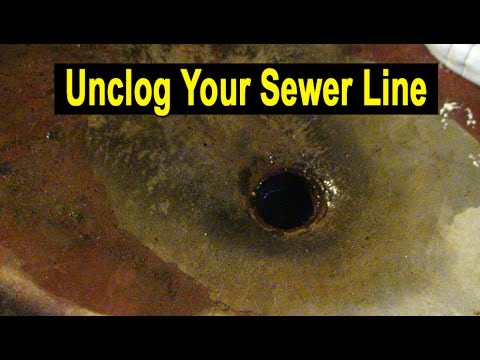 How To Clear Fix Unclog Your Home Sewer Line Sewer Line Video