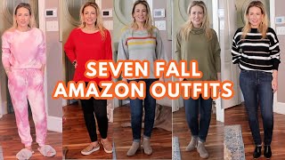 SEVEN Fall Amazon Fashion Outfits + Random Amazon Haul | MsGoldgirl