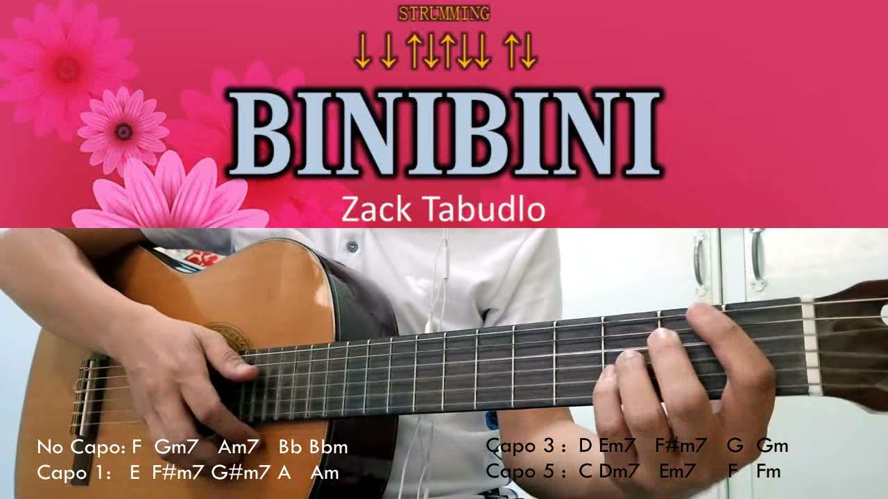 Binibini Zack Tabudlo Guitar Chords YouTube