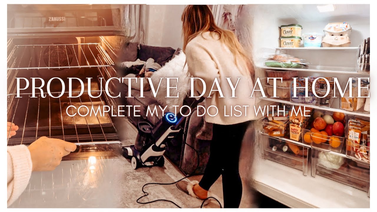 CLEAN & ORGANISE WITH ME | TESCO GROCERY HAUL & BEING PRODUCTIVE