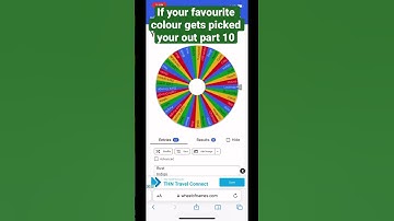 If your favourite colour gets picked your out part 10 #shorts #spinthewheel