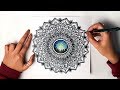 How to draw mandala art for beginners  2  galaxy painting  vijayta sharma