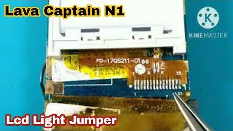 lava captain n1 display light jumper ways || lava captain n1 lcd light jumper ways