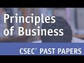 CSEC PAST PAPER: Principles of Business JANUARY 2018 Paper 2 Question 1