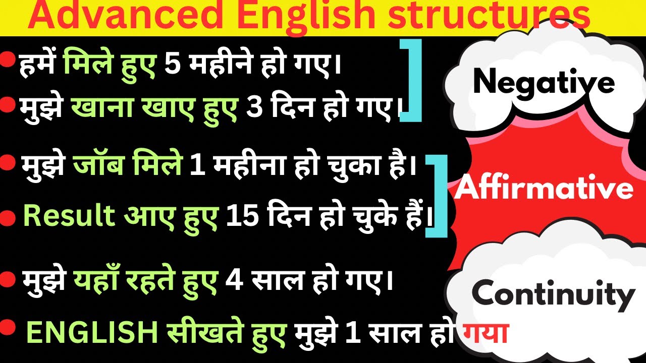 Advanced English Structures || Daily used English sentences || English Speaking Practice