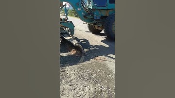 Prepare base course for concrete pavement connect with dbst road #construction #engineering #civil
