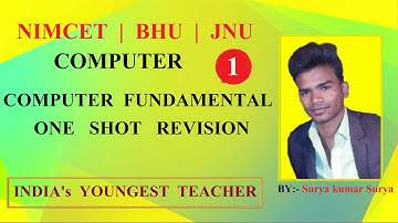 NIMCET COMPUTER FUNDAMENTAL Lecture-1 for NIMCET