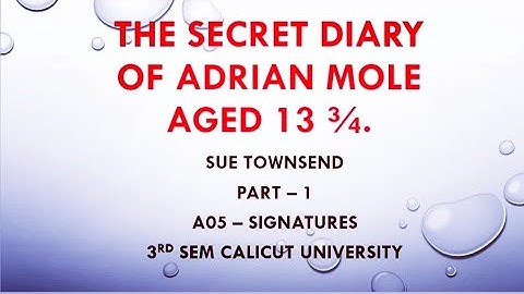 A05- signatures. 3rd sem calicut University. Introduction part of 