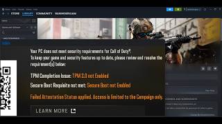 Fix Modern Warfare 4 Error TPM 2.0/Secure Boot Not Enabled Failed Attestation Status Applied