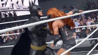 WWE 2k25 MODS: Becky Lynch vs Batman '89 (Michael Keaton) #intergender #wrestling
