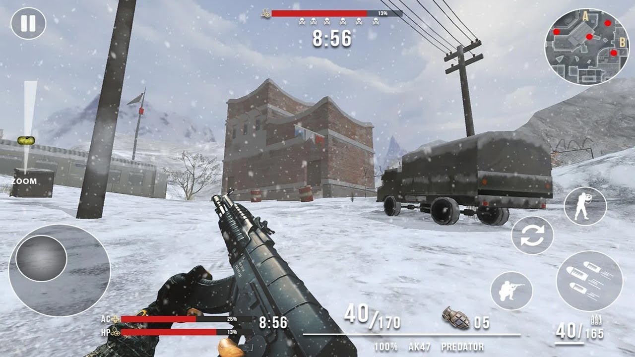 Rules of Modern World War Winter FPS Shooting (by Blockot Games) Android Gameplay HD