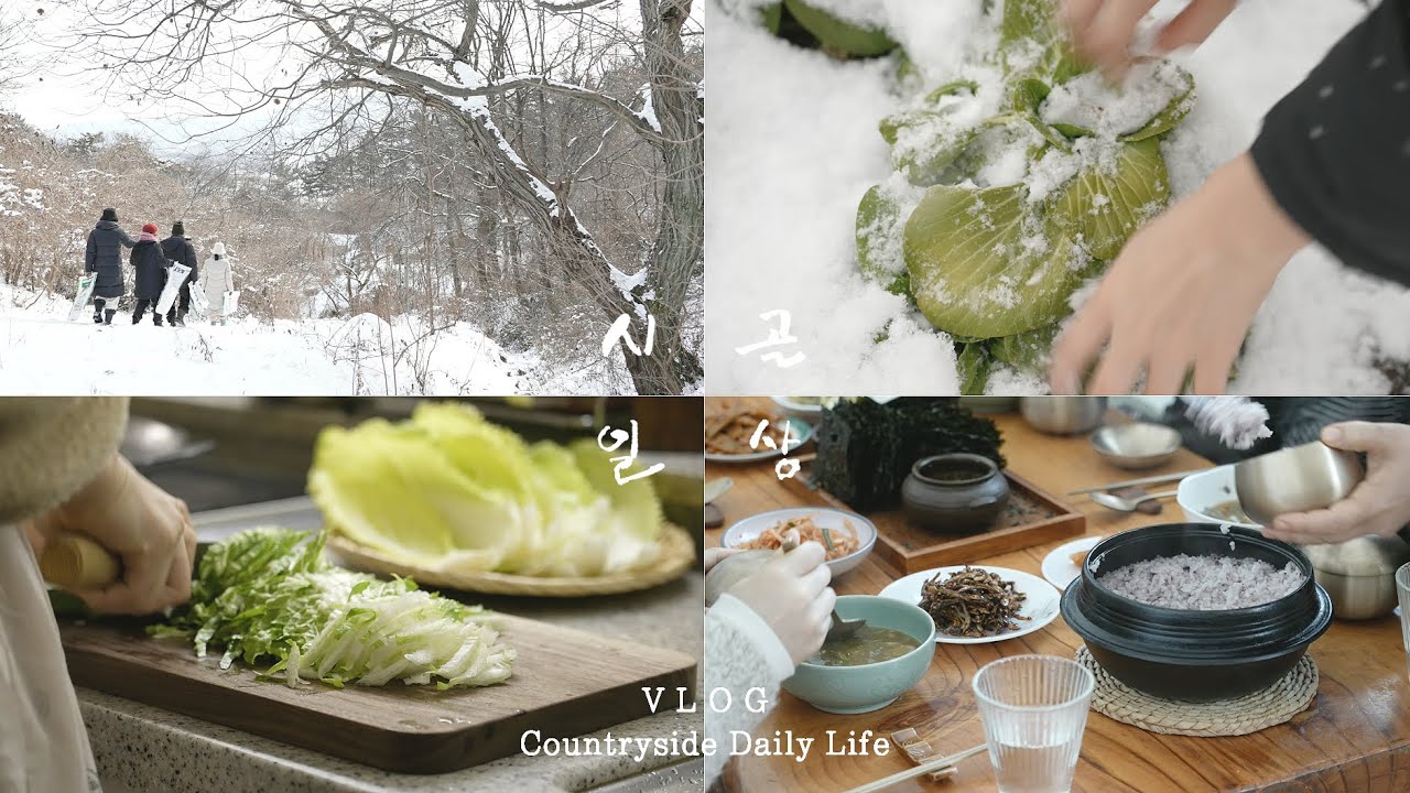 올 겨울 가장 추웠던 시골의 폭설 한파 일상 Winter routine | South Korea Countryside Life | Vlog
